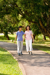 Fototapeta premium Women Walking Outside