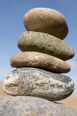 Fototapeta na wymiar column of a stones