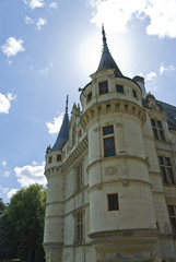 Fototapeta na wymiar Chateau Azay-le-Rideau Wieża