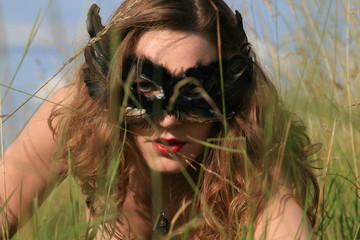 femme masque