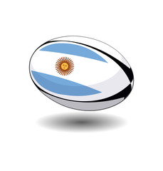 ballon de rugby de l'Argentine