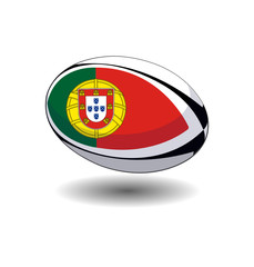 Obraz premium ballon de rugby Portugale