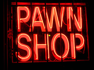 Neon Pawn Shop Sign