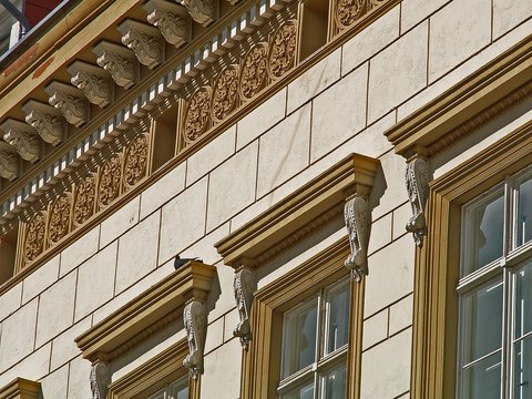restaurierte fassade