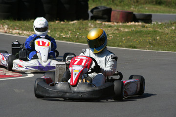 Racing go karts