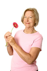 Mature casual woman in casual outfit, 