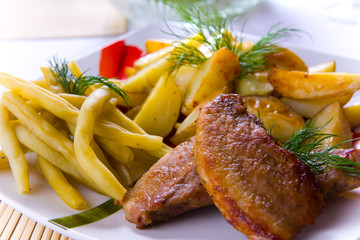 Rissole with potatoes