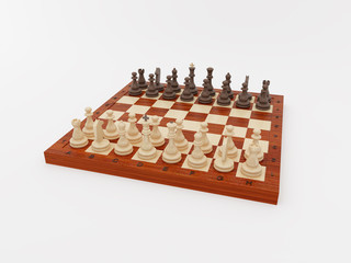 Wooden chess