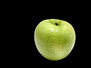 wet apple