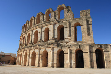 Fototapeta premium tunisia. el jem. collosseo.