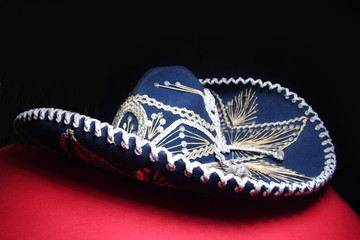 blue mexican sombrero 