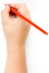 hand with pencil
