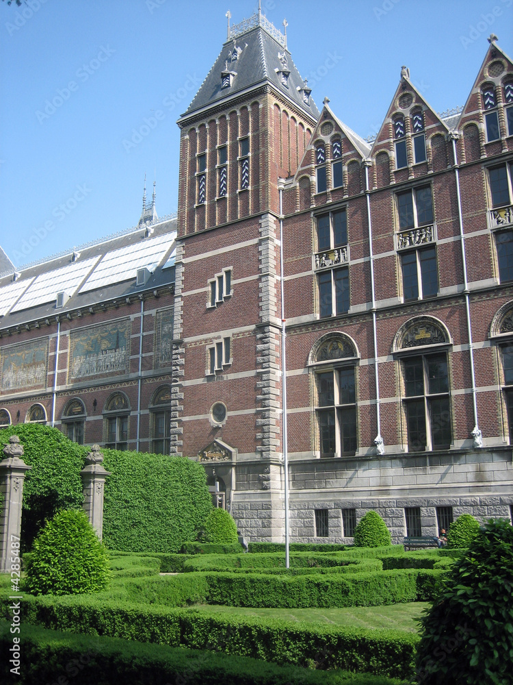 Wall mural A view of the Facade of the Rijksmuseum in Amsterdam