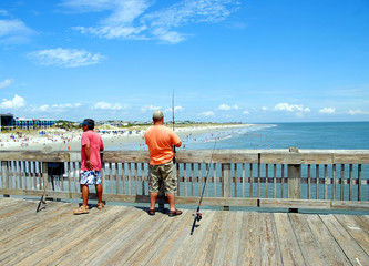 fishermen on pier