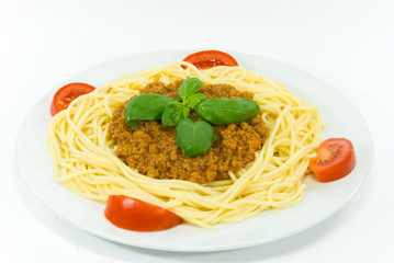 spaghetti mit soße bolognese