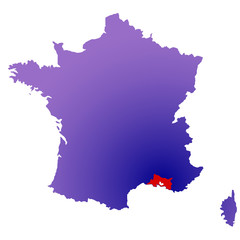 Bouches du Rhône en France