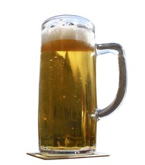 Bier freigestellt