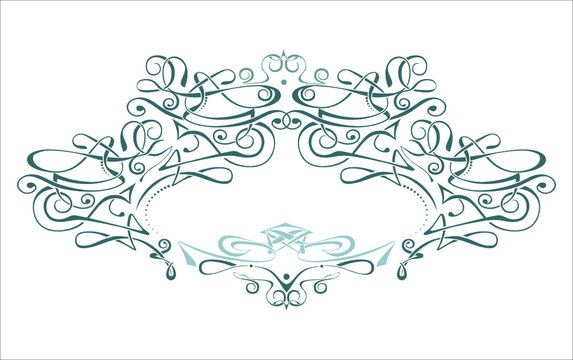 Scroll frame / vector / art deco style. Ideally for your use