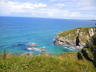 Cornwall Coastline -Rocky Outcrops 