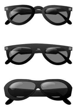 Collection de lunettes noires