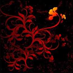 floral grunge background