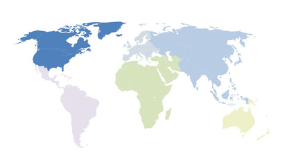 Fototapeta na wymiar World map background