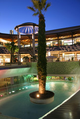 architectural view of an outdoor mall