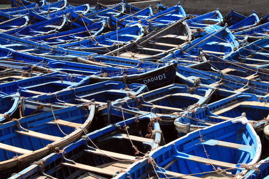 barques bleues d'Essaouira