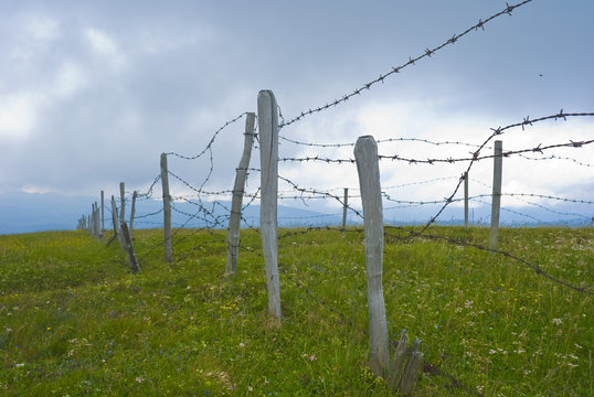 Filo spinato al monte fior