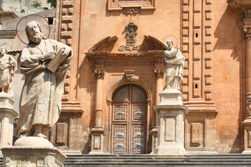 Duomo di S. Pietro, Barock Kirche, Modica, Sizilien, Italien