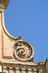 Fototapeta na wymiar Fasada, Barock Kirche, Modica, Sizilien, Italien