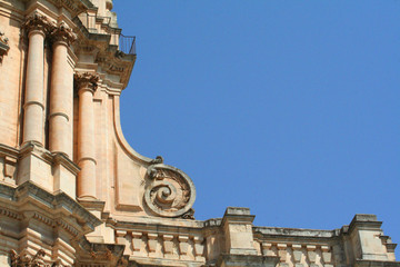 Facciata, Barock Kirche, Modica, Sizilien, Italien