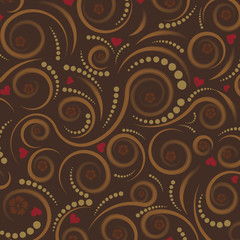 beautiful abstract vector floral design