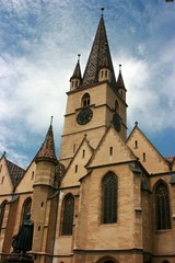 Fototapeta na wymiar The Reformed Cathedral, Sibiu, Romania