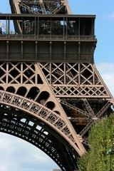 Fototapeta na wymiar The Eiffel Tower - detail