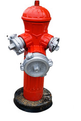 fire hydrant on white