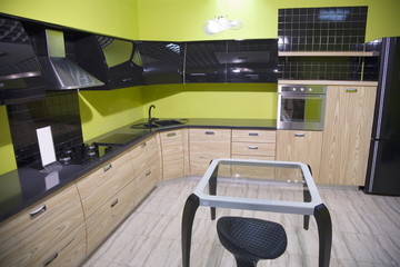 green kitchen