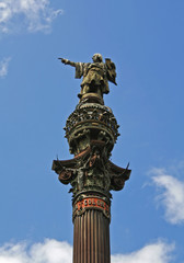 Fototapeta na wymiar Columbus statue Barcelona