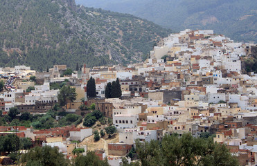 Fototapeta premium Moulay Idriss, marokańskie miasto niedaleko Meknes