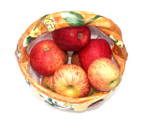 coupe à fruits avec des pommes