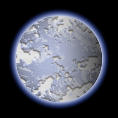 Blue planet illustration
