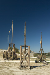 Machines de guerre aux Baux de Provence