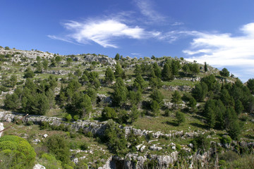 Fototapeta na wymiar Pantalica Gorge, Sycylia