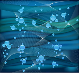 blue abstract composition