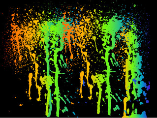 projections de peinture