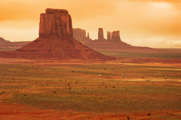 Vast landscape at Monument valley