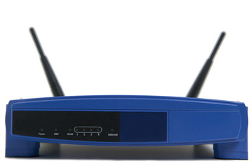 Wireless router - clipping path included