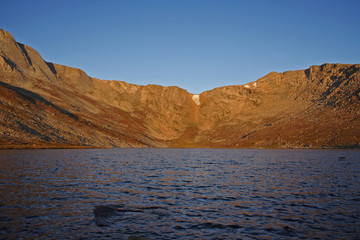 Fototapeta na wymiar Mountain and Blue Lake in Colorado