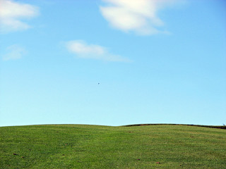 Blue Skies Green Hill