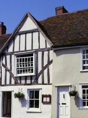 Fototapeta na wymiar Cottages at Lavenham in Suffolk. England
